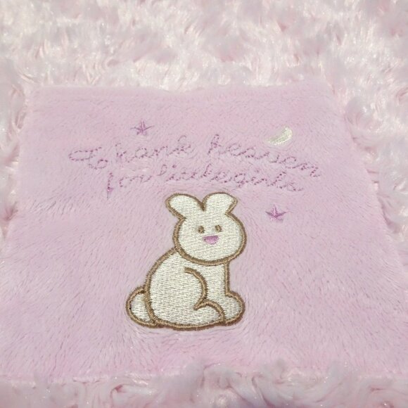 Blankets and Beyond Pink Square Satin Edged Lovey Thank Heaven Little Girls - Picture 3 of 5